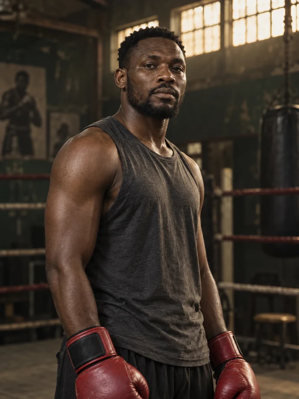 Chidi Okoro at his training gym